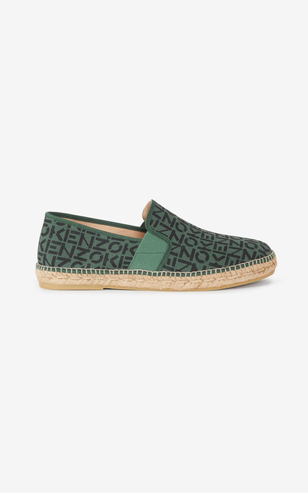 Kenzo Sport elasticated Moška Espadrile Temno Zelena SI-7897423